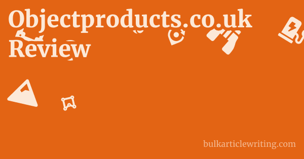 Objectproducts.co.uk Review 1 by