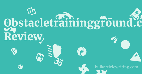 Obstacletrainingground.com Review 1 by