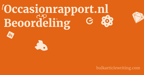 Occasionrapport.nl Beoordeling 1 by