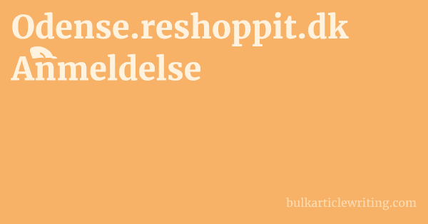 Odense.reshoppit.dk Anmeldelse 1 by Partners