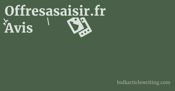 Offresasaisir.fr Avis 1 by
