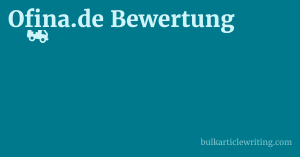 Ofina.de Bewertung 1 by