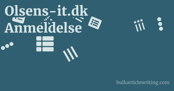 Olsens-it.dk Anmeldelse 1 by