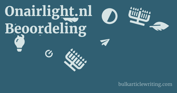 Onairlight.nl Beoordeling 1 by