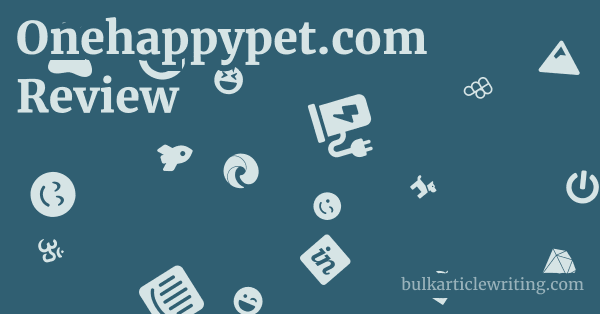 Onehappypet.com Review 1 by