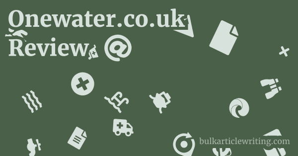 Onewater.co.uk Review 1 by