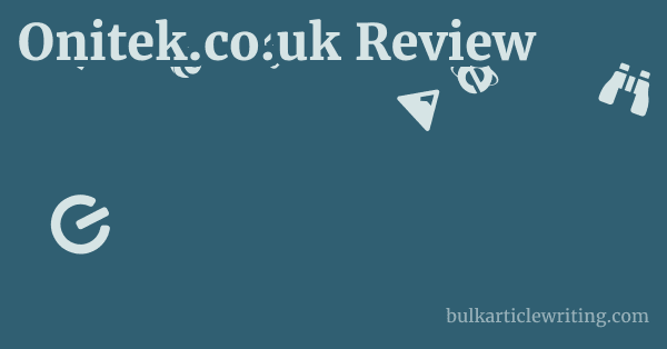 Onitek.co.uk Review 1 by