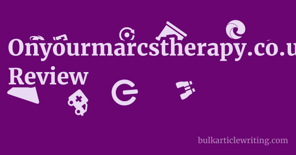 Onyourmarcstherapy.co.uk Review 2 by Onyourmarcstherapy.co.uk Review 1 by