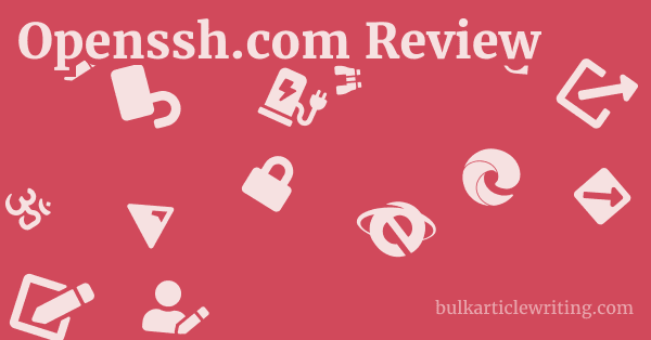 Openssh.com Review 1 by