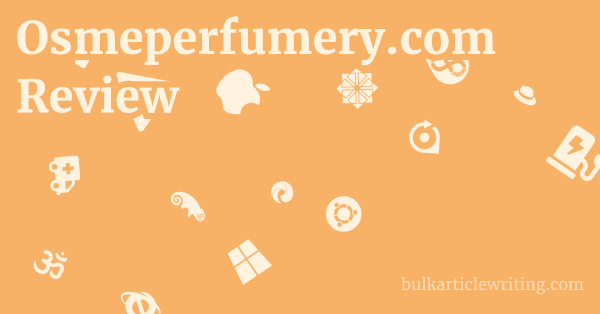 Osmeperfumery.com Review 1 by