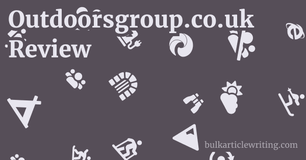 Outdoorsgroup.co.uk Review 1 by