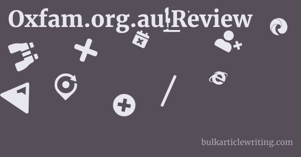 Oxfam.org.au Review 1 by