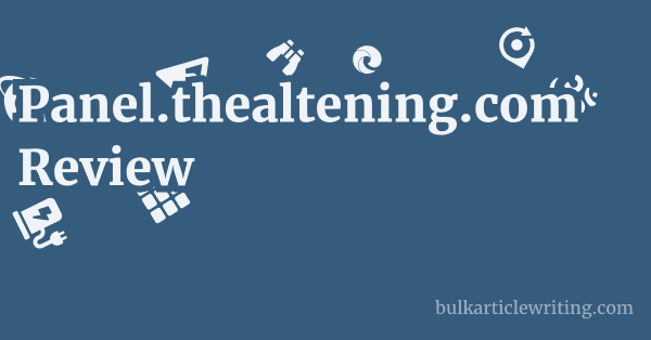 Panel.thealtening.com Review 1 by