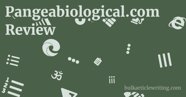 Pangeabiological.com Review 1 by Partners