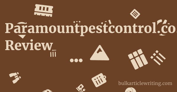 Paramountpestcontrol.co.uk Review 1 by