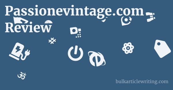 Passionevintage.com Review 1 by