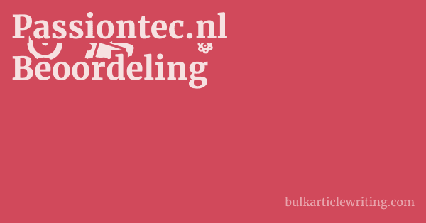 Passiontec.nl Beoordeling 1 by