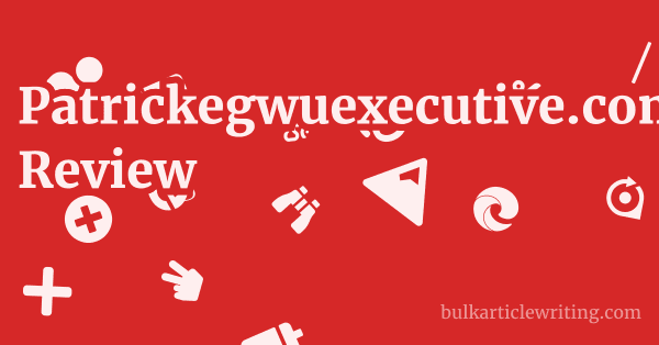 Patrickegwuexecutive.com Review 1 by