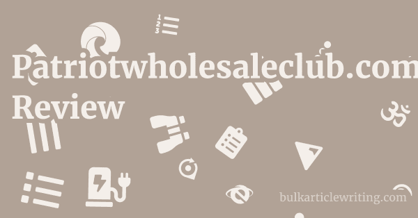 Patriotwholesaleclub.com Review 1 by Partners