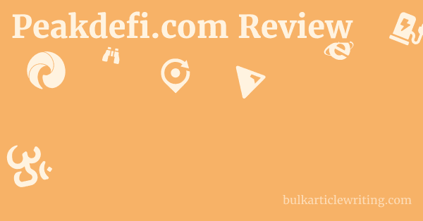 Peakdefi.com Review 1 by