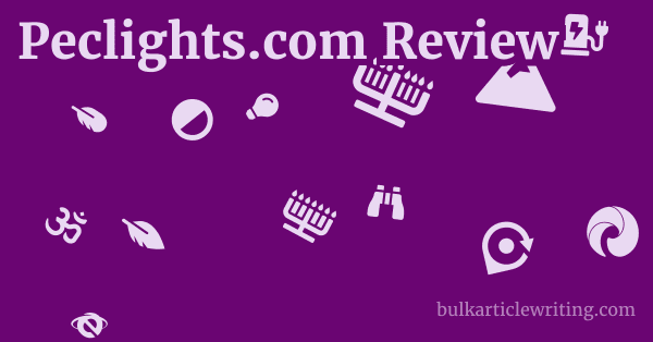 Peclights.com Review 1 by Partners
