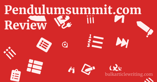 Pendulumsummit.com Review 1 by