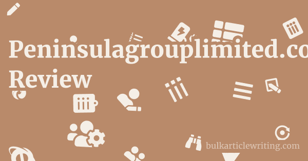 Is Peninsulagrouplimited.co.nz Legit? 1 by
