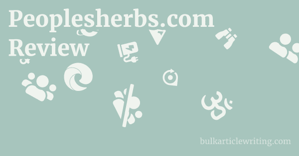 Peoplesherbs.com Review 1 by