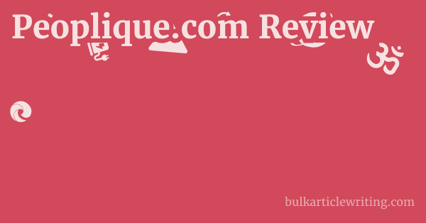 Peoplique.com Review 1 by