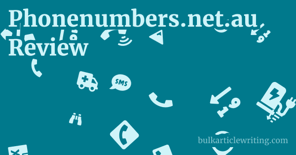 Phonenumbers.net.au Review 1 by