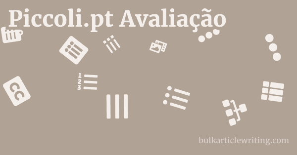Piccoli.pt Avaliação 1 by