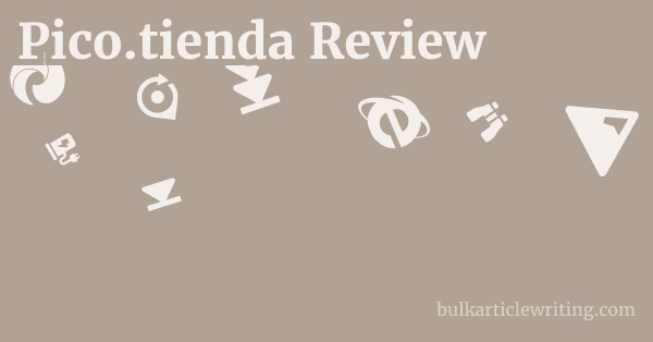 Pico.tienda Review 1 by