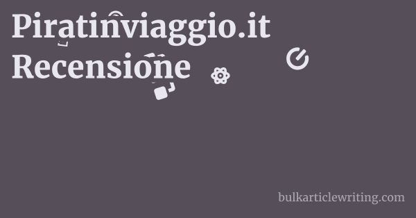 Piratinviaggio.it Recensione 1 by