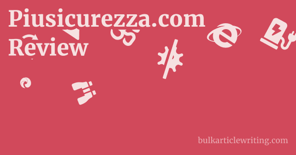 Piusicurezza.com Review 1 by