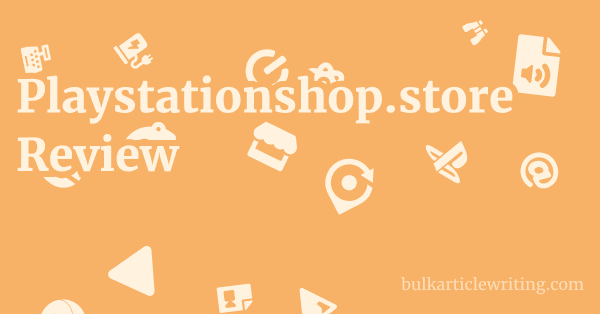Playstationshop.store Review 1 by