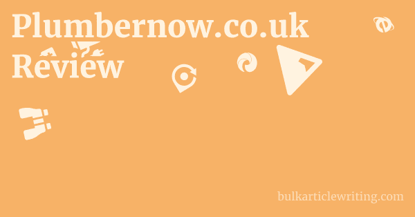 Plumbernow.co.uk Review 1 by