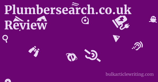 Plumbersearch.co.uk Review 1 by Partners