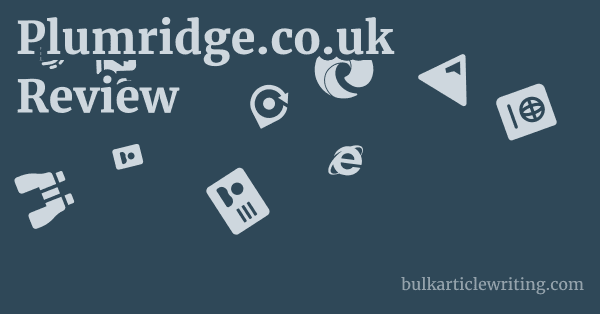 Plumridge.co.uk Review 1 by