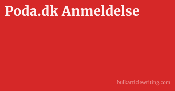 Poda.dk Anmeldelse 1 by Partners