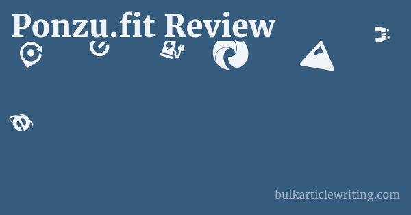 Ponzu.fit Review 1 by