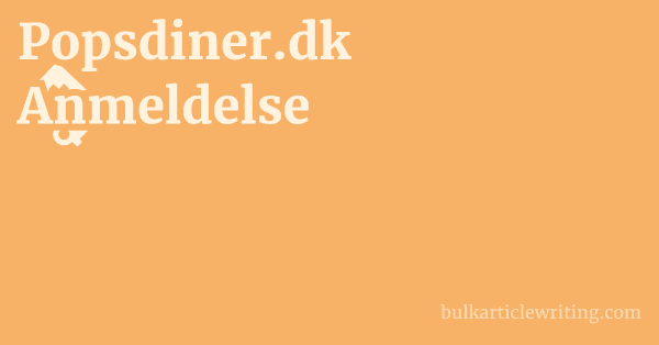 Popsdiner.dk Anmeldelse 1 by Partners
