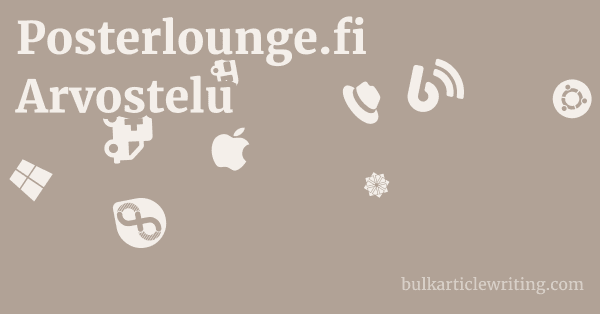 Posterlounge.fi Arvostelu