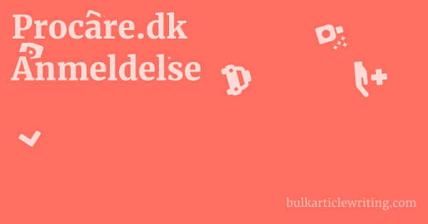 Procare.dk Anmeldelse 1 by