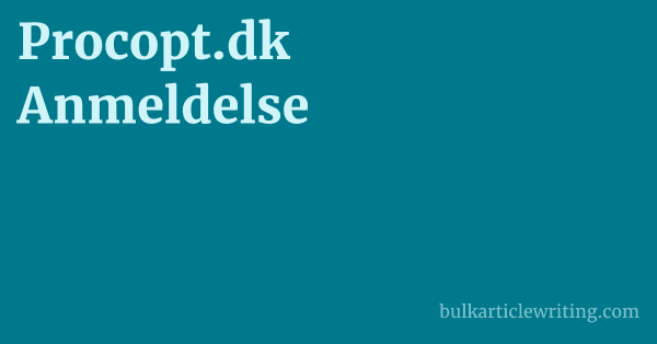 Procopt.dk Anmeldelse 1 by