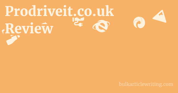 Prodriveit.co.uk Review 1 by