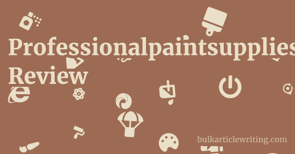 Professionalpaintsupplies.co.uk Review 1 by