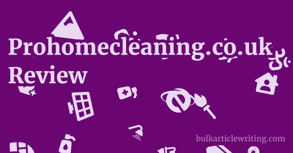 Prohomecleaning.co.uk Review 1 by