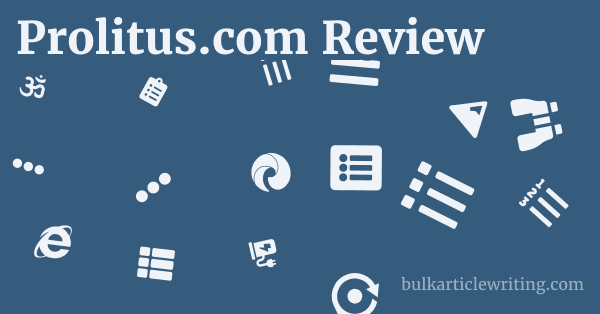 Prolitus.com Review 1 by