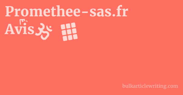 Promethee-sas.fr Avis 1 by