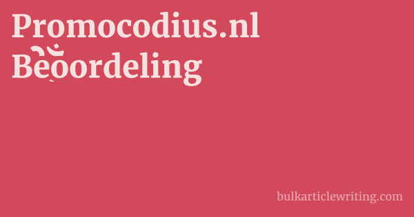 Promocodius.nl Beoordeling 1 by